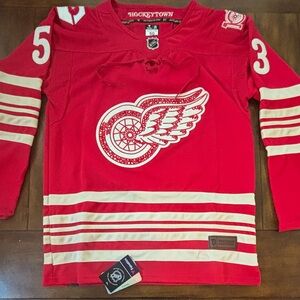 Detroit Red Wings Moritz Seider #53 100 Year Centennial Jersey Adult Medium (50)